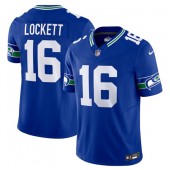 Nike Seahawks 16 Tyler Lockett Royal F.U.S.E. Vapor Limited Throwback Jersey