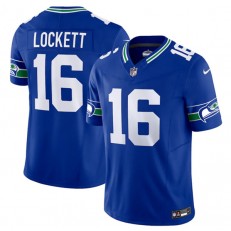 Nike Seahawks 16 Tyler Lockett Royal F.U.S.E. Vapor Limited Throwback Jersey