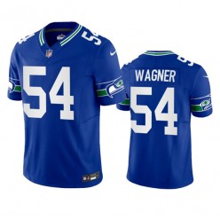 Nike Seahawks 54 Bobby Wagner Royal F.U.S.E. Vapor Limited Throwback Jersey