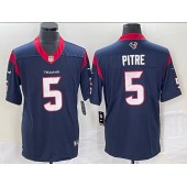 Nike Texans 5 Jalen Pitre Navy Vapor Untouchable Limited Jersey
