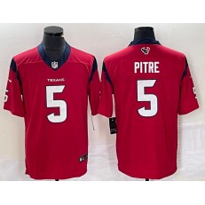 Nike Texans 5 Jalen Pitre Red Vapor Untouchable Limited Jersey