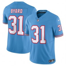 Nike Titans 31 Kevin Byard Light Blue Oilers Throwback Vapor F.U.S.E. Limited Jersey