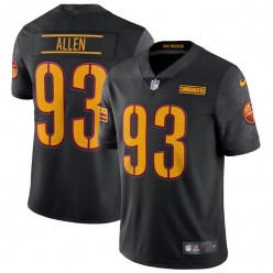 Nike Washington Commanders 93 Jonathan Allen Black Alternate Vapor Limited Jersey