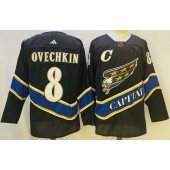 Capitals 8 Alexander Ovechkin Black Special Edition Adidas Jersey