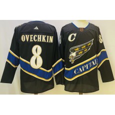 Capitals 8 Alexander Ovechkin Black Special Edition Adidas Jersey