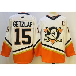 Ducks 15 Ryan Getzlaf White Reverse Retro Adidas Jersey