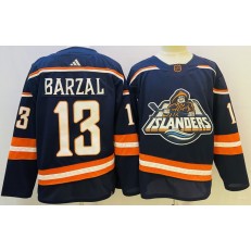 Islanders 13 Mathew Barzal Navy Reverse Retro Adidas Jersey