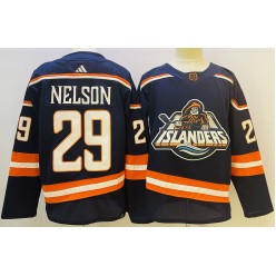 Islanders 29 Brock Nelson Navy Reverse Retro Adidas Jersey