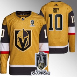 Vegas Golden Knights 10 Nicolas Roy Gold 2023 Stanley Cup Champions Adidas Jersey
