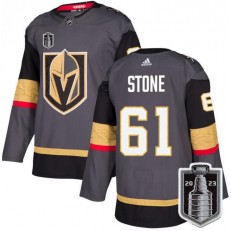 Vegas Golden Knights 61 Mark Stone Gray 2023 Stanley Cup Final Adidas Jersey