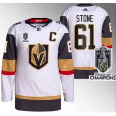 Vegas Golden Knights 61 Mark Stone White 2023 Stanley Cup Champions Adidas Jersey