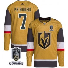 Vegas Golden Knights 7 Alex Pietrangelo Gold 2023 Stanley Cup Champions Adidas Jersey