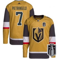 Vegas Golden Knights 7 Alex Pietrangelo Gold 2023 Stanley Cup Final Adidas Jersey