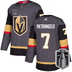 Vegas Golden Knights 7 Alex Pietrangelo Gray 2023 Stanley Cup Final Adidas Jersey