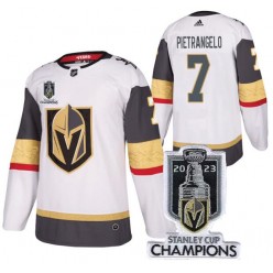 Vegas Golden Knights 7 Alex Pietrangelo White 2023 Stanley Cup Champions Adidas Jersey