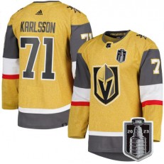 Vegas Golden Knights 71 William Karlsson Gold 2023 Stanley Cup Final Adidas Jersey