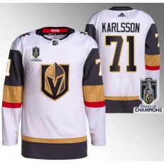 Vegas Golden Knights 71 William Karlsson White 2023 Stanley Cup Champions Adidas Jersey