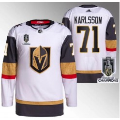 Vegas Golden Knights 71 William Karlsson White 2023 Stanley Cup Champions Adidas Jersey