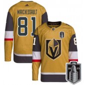 Vegas Golden Knights 81 Jonathan Marchessault Gold 2023 Stanley Cup Final Adidas Jersey