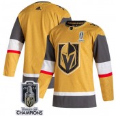 Vegas Golden Knights Blank Gold 2023 Stanley Cup Champions Adidas Jersey