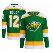 Wild 12 Matt Boldy Green 2022 23 Reverse Retro Adidas Jersey