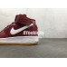 NIKE AIR FORCE 1 MID 07 BURGUNDY WHITE 315123-608