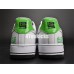 NIKE AIR FORCE 1 LOW BLACK WHITE GREEN 311729-052
