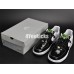 NIKE AIR FORCE 1 LOW BLACK WHITE GREEN 311729-052