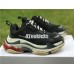 BALENCIAGA TRIPLE S BLACK GREY RED