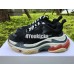 BALENCIAGA TRIPLE S BLACK GREY RED