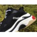 BALENCIAGA TRIPLE S BLACK WHITE RED