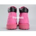 TIMBERLAND BOOTS 10860 JUNIOR PINK NUBUCK WATERPROOF