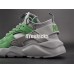NIKEID AIR HUARACHE RUN GREY GREEN 829669-664
