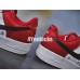 NIKE AIR FORCE 1 LOW MINI SWOOSH BLACK WHITE RED 823511-603