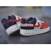 NIKE AIR FORCE 1 LOW MINI SWOOSH RED WHITE BLUE 823511-601