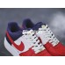 NIKE AIR FORCE 1 LOW MINI SWOOSH RED WHITE BLUE 823511-601