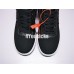 NIKE AIR FORCE 1 LOW CANVAS BLACK WHITE 905136-001