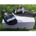 BALENCIAGA LOGO LEATHER SLIP-ON SANDALS BLACK 72ZE-C328