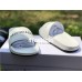 BALENCIAGA LOGO LEATHER SLIP-ON SANDALS WHITE 72ZE-C329