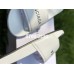 BALENCIAGA LOGO LEATHER SLIP-ON SANDALS WHITE 72ZE-C329