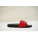 GIVENCHY PARIS FLAT BLACK RED RUBBER SANDALS WITH RED LOGO