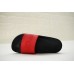 GIVENCHY PARIS FLAT BLACK RED RUBBER SANDALS WITH RED LOGO