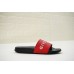 GIVENCHY PARIS FLAT BLACK RED RUBBER SANDALS WITH WHITE LOGO