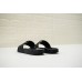 GIVENCHY PARIS FLAT BLACK RUBBER SANDALS WITH BLACK LOGO