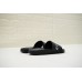 GIVENCHY PARIS FLAT BLACK RUBBER SANDALS WITH WHITE LOGO