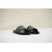 GIVENCHY PARIS FLAT BLACK RUBBER SANDALS WITH WHITE LOGO