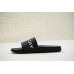 GIVENCHY PARIS FLAT BLACK RUBBER SANDALS WITH WHITE LOGO
