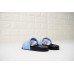 GIVENCHY PARIS SANDAL BLACK LIGHT BLUE WHITE LOGO