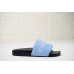 GIVENCHY PARIS SANDAL BLACK LIGHT BLUE WHITE LOGO