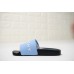 GIVENCHY PARIS SANDAL BLACK LIGHT BLUE WHITE LOGO